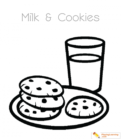 Cookie Coloring Page 03 | Free Cookie Coloring Page