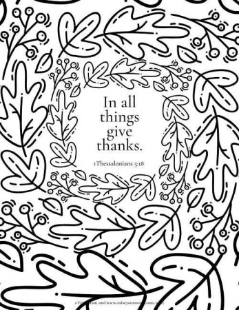 10 Printable Gratitude Coloring Pages | Bible verse coloring page, Coloring  pages, Bible verse coloring