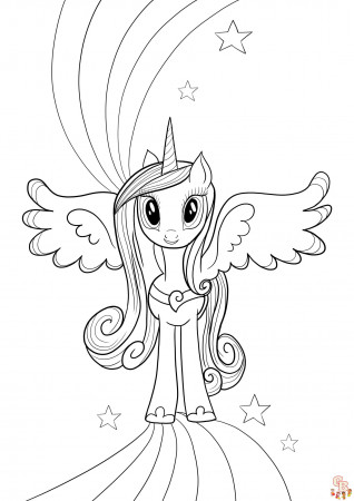 Get Creative with Princess Luna Coloring Pages - Printable & Easy