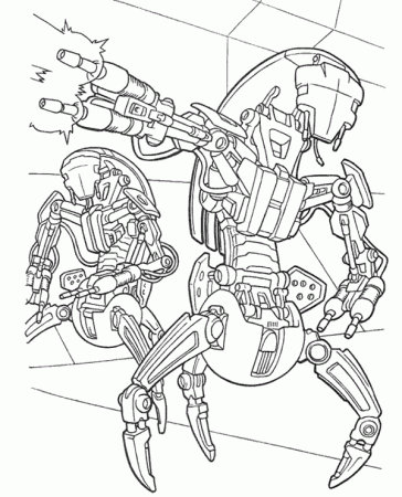 P-series destroyer droid coloring page - Topcoloringpages.net