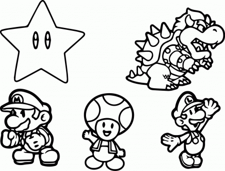 super mario kart characters coloring pages | Games Info