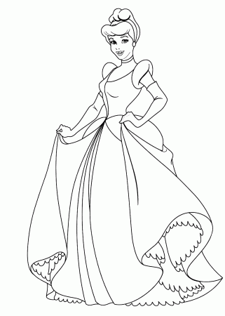 Cinderella Coloring Pages Printable Free - Coloring Pages For All Ages