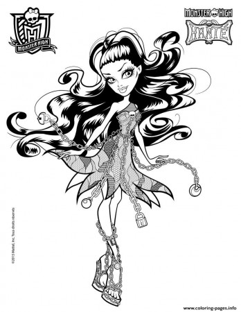 Spectra Vondergeist Monster High Coloring Pages Printable