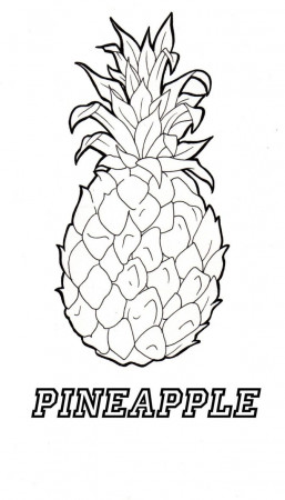 Outstanding Pineapple Coloring Sheets Photo Ideas – Dialogueeurope