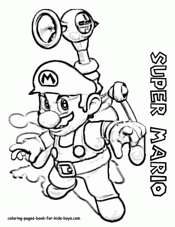 super mario coloring pages | Only Coloring Pages