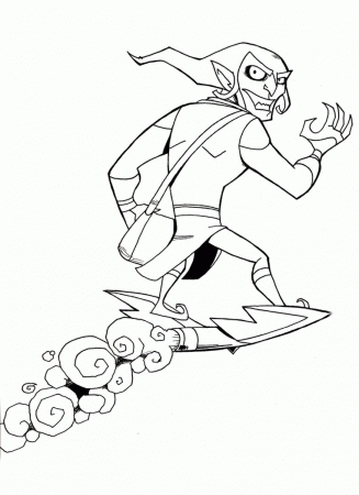 Green Goblin Coloring Page