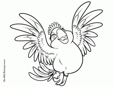 Rio 2 - Carla, daughter of Blu and Jewel coloring page