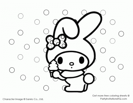 My Melody Coloring Pages: Truly One Of A Kind!