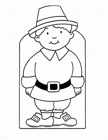 Best Photos of Pilgrims Coloring Page Template - Pilgrim Boy ...