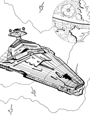Star Wars Star Destroyer Colouring Pages - Free Colouring Pages