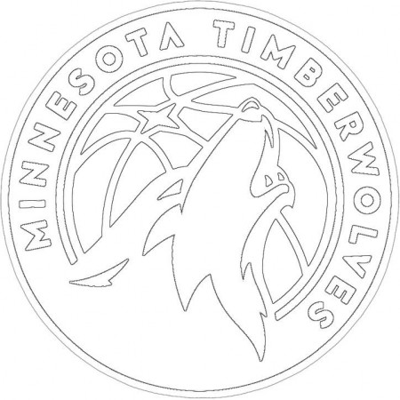 Minnesota Timberwolves logo | Free printable coloring sheets, Minnesota  timberwolves, Coloring pages