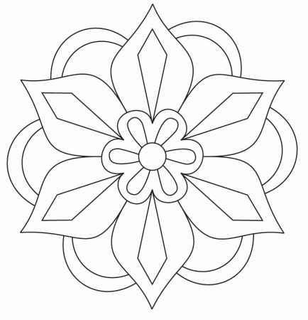 Rangoli Coloring Pages - Coloring Pages ...