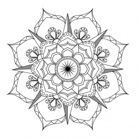 Flower Mandala-coloring Page-adult Coloring-art-therapy-pdf | Etsy Australia