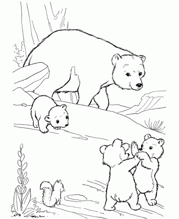 Free Printable Bears Coloring Pages - Elimu Centre