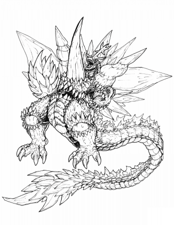Godzilla Coloring Pages Printable | Monster coloring pages, Cat coloring  page, Coloring pages
