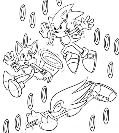 Sonic The Hedgehog Coloring Pages (120 Pieces). Print for free