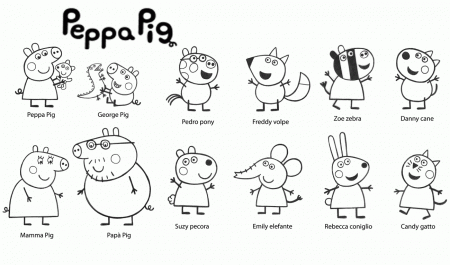 See Free Coloring Pages Of Peppa Pig And George - Widetheme