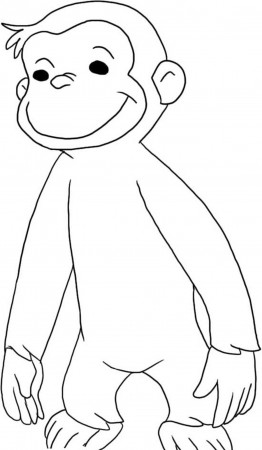 Curious George Coloring Pages For Kids Free | Cartoon Coloring ...
