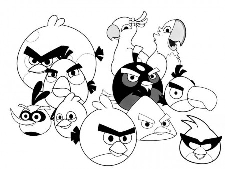 Angry Bird Birthday Coloring Pages - Coloring Pages For All Ages