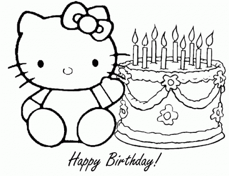 Free Printable Happy Birthday Coloring Sheets - High Quality ...