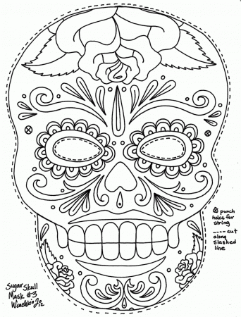 New Day Of The Dead Coloring Pages Getcoloringpages - Widetheme