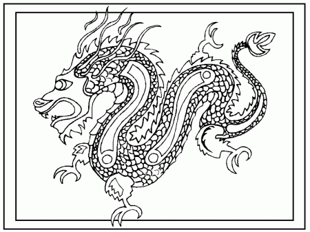 Chinese New Year Coloring Pages Dragon Printable | New Year ...