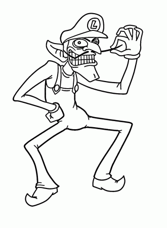 Pictures Waluigi Coloring Pages - Waluigi Coloring Pages - Coloring Pages  For Kids And Adults