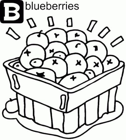 Blueberry Coloring Pages - Best Coloring Pages For Kids