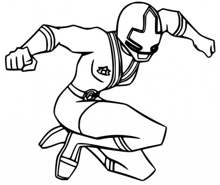 Cool Yellow Samurai Ranger Coloring Page - Free Printable Coloring Pages  for Kids