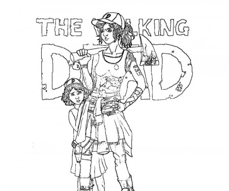 walking dead coloring pages | The Walking Dead Coloring Page ...