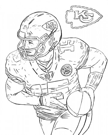 Kansas City Chiefs Player coloring page ...