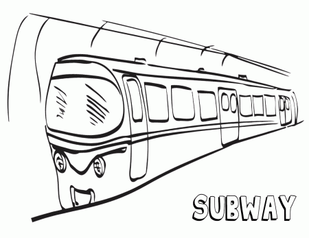 Subway coloring pages | Coloring pages to download and print