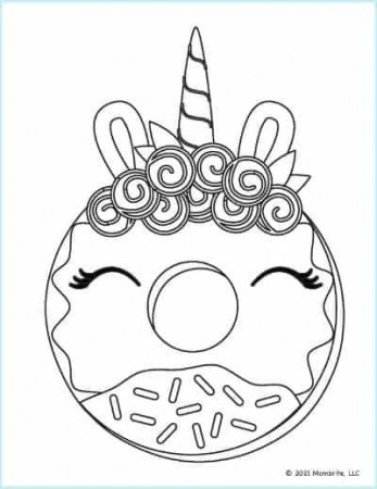 11 Free Printable Donut Coloring Pages