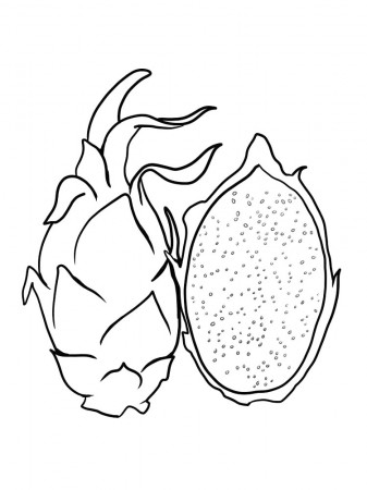 Dragon Fruit Coloring Pages - Best ...