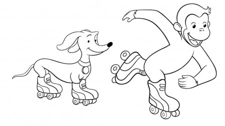George and Hundley Coloring Page | Kids… | PBS KIDS for Parents