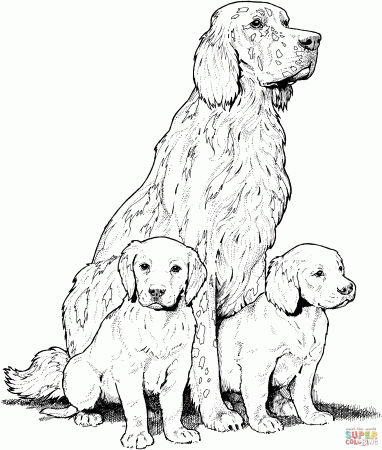 large dog coloring sheets - Clip Art Library