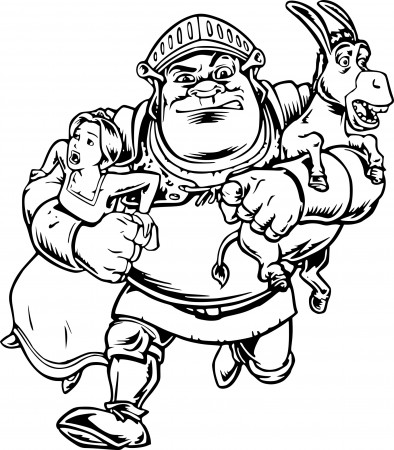 Shrek And Princess Fiona coloring page - free printable coloring pages on  coloori.com