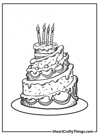 Cake Coloring Pages (Updated 2023)