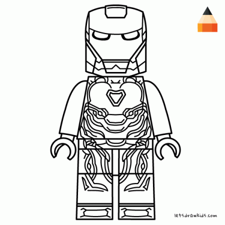 Coloring page for Kids - How to draw Lego Iron Man | Lego coloring pages, Lego  iron man, Lego coloring