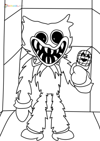Huggy Wuggy Coloring Pages | New Pictures Free Printable in 2021 | Detailed coloring  pages, Coloring pages, New pictures
