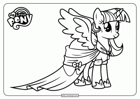 Free Printable MLP Twilight Sparkle Coloring Pages