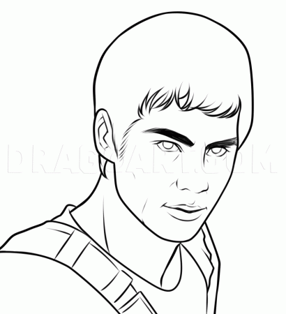 How To Draw Dylan O Brien, Step by Step, Drawing Guide, by Dawn |  dragoart.com