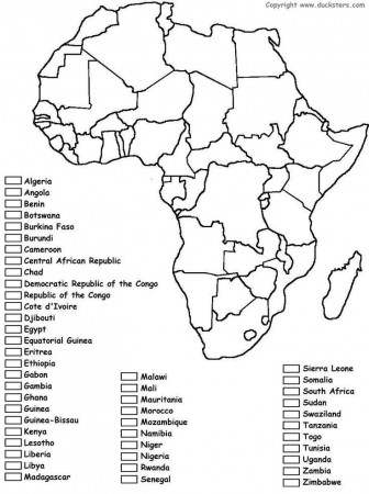 Africa Map Zimbabwe - Africa Coloring Pages Lovely Africa Coloring Map  Black History - Printable Map Collection