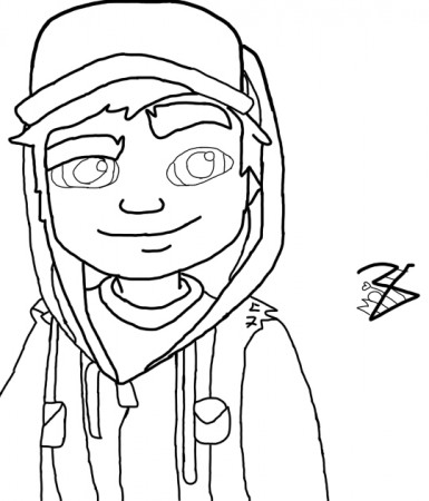 Subway surfer coloring pages