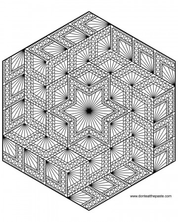 Diamond hexagon mandala to color | Mandala coloring pages, Mandala coloring,  Coloring books