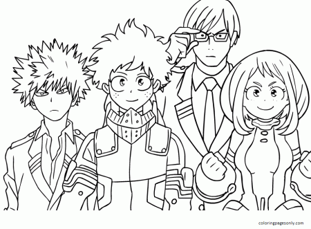 My Hero Academia Coloring Pages - Coloring Pages For Kids And Adults