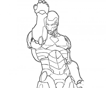 Drawing Iron Man #80545 (Superheroes) – Printable coloring pages