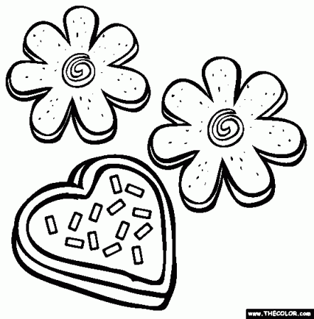 Sugar Cookies Coloring Page | Free Sugar Cookies Online Coloring | Online coloring  pages, Coloring pages, Valentines day coloring page