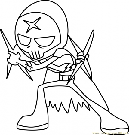 Red X Coloring Page for Kids - Free Teen Titans Go! Printable Coloring Pages  Online for Kids - ColoringPages101.com | Coloring Pages for Kids