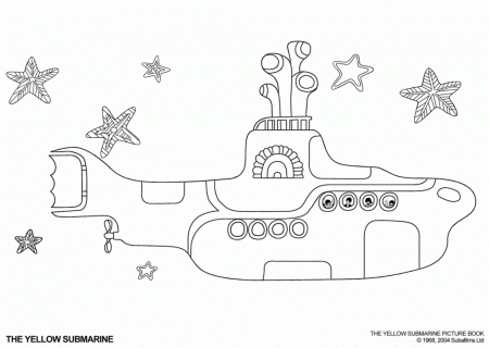 Yellow Submarine - Coloring Pages for Kids and for Adults